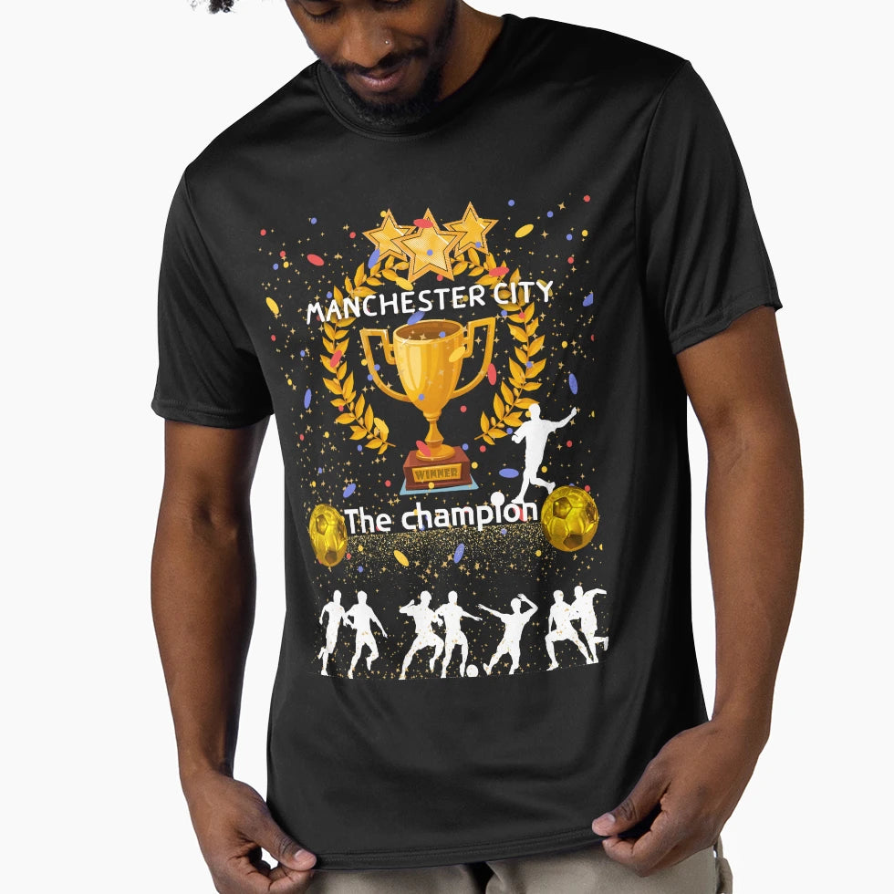 Manchester City T-Shirt - Custom Art Print Unisex - T-Shirt, Sweatshirt, Hoodie