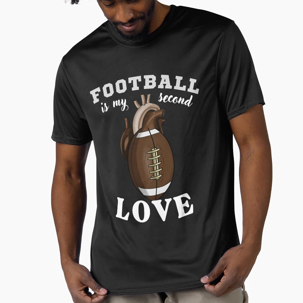 Football Is My Second Love T-Shirt - Streetwear Style Unisex - T-Shirt, Sweatshirt, Hoodie