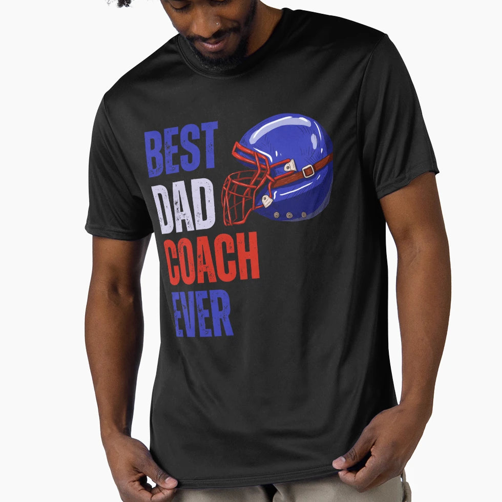 Best Dad Coach Ever American Football T-Shirt - Trendy Graphic Men Women - T-Shirt, Sweatshirt, Hoodie