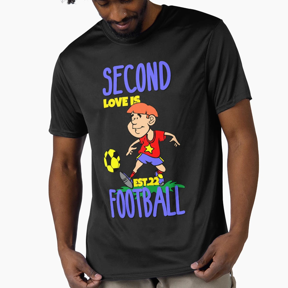 Second Love Is Footbal T-Shirt - Fun Novelty Design Unisex - T-Shirt, Sweatshirt, Hoodie