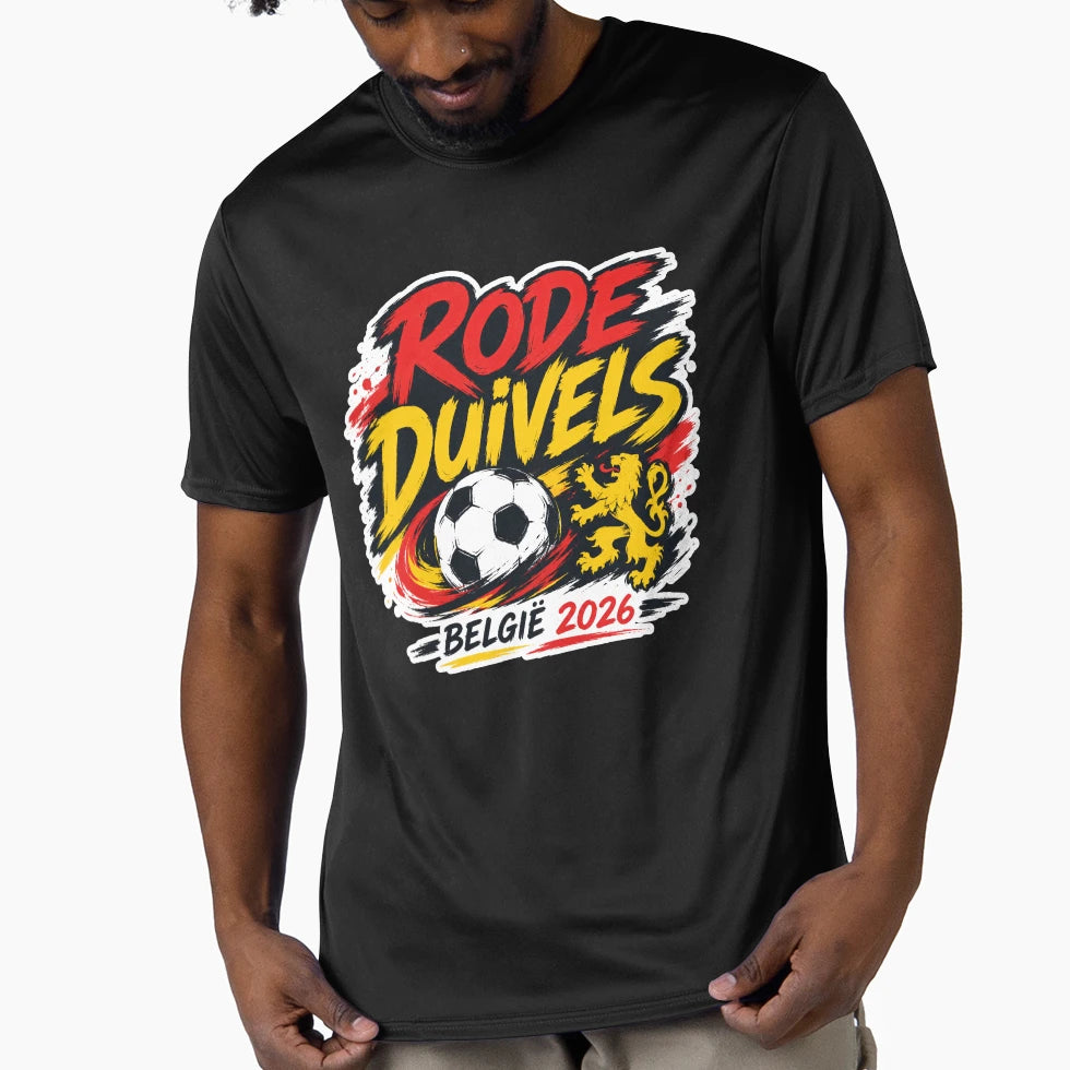 Belgium 2026 Red Devils Football T-Shirt - Custom Art Print Unisex - T-Shirt, Sweatshirt, Hoodie
