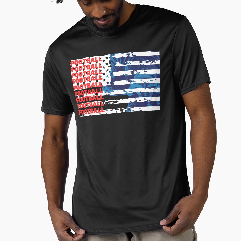 American Football Is American Pride K367 T-Shirt - Trendy Graphic Unisex - T-Shirt, Sweatshirt, Hoodie