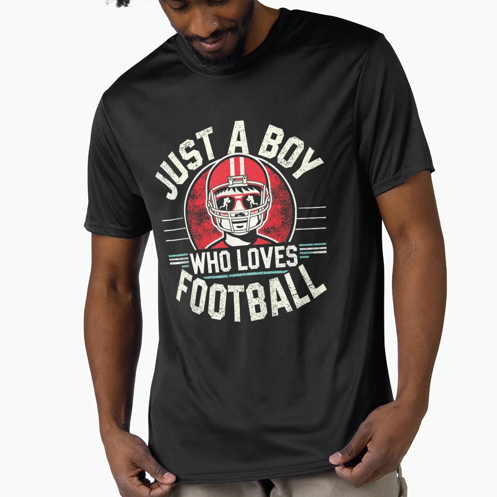 Just Who Loves Football Football Fan T-Shirt - Trendy Graphic Men Women - T-Shirt, Sweatshirt, Hoodie