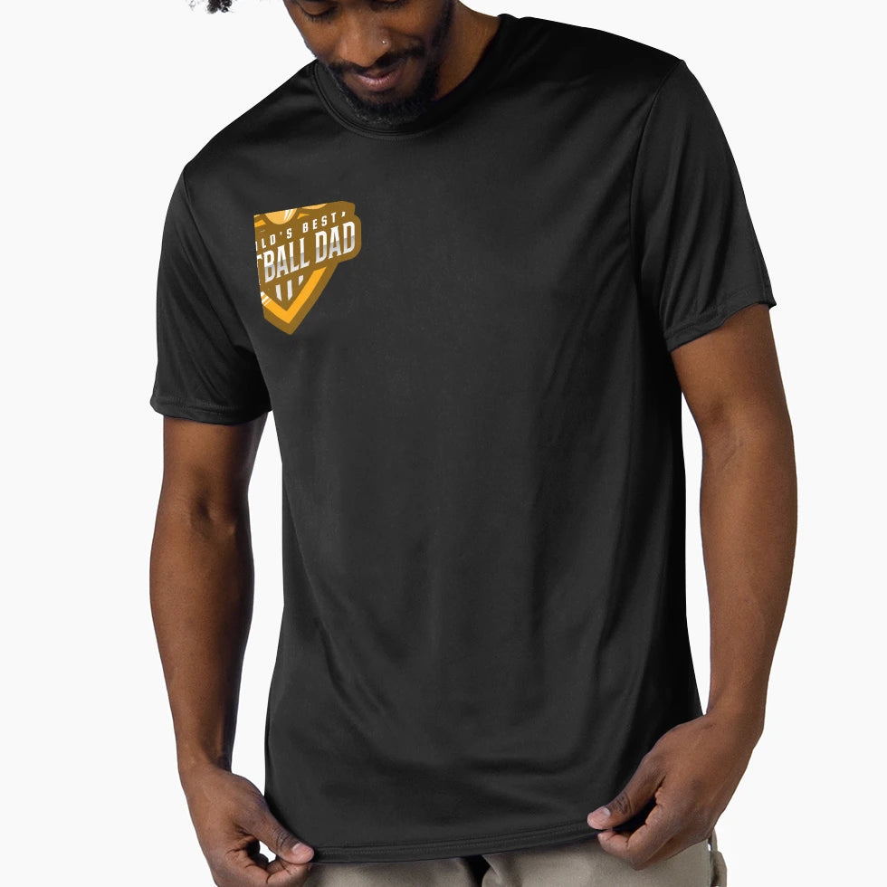 Worlds Best Football Dad T-Shirt - Casual Everyday Wear for Adults - T-Shirt, Sweatshirt, Hoodie