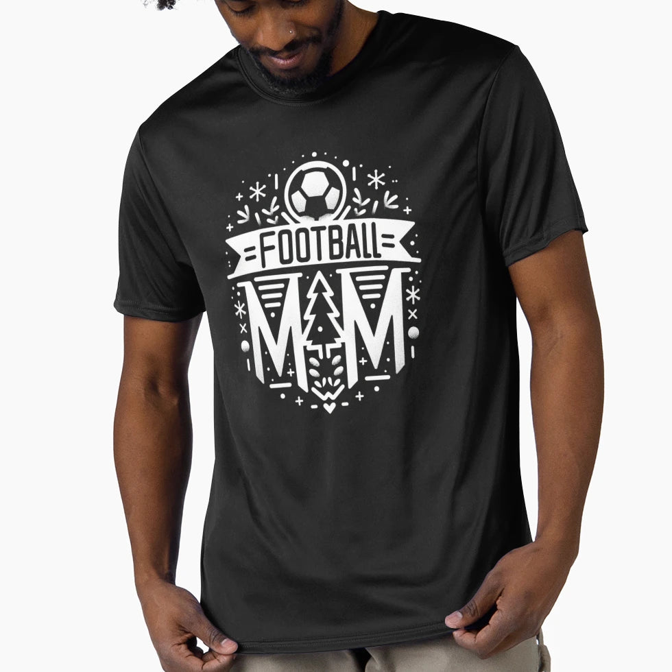 Football Mom T-Shirt - Custom Art Print Men Women - T-Shirt, Sweatshirt, Hoodie