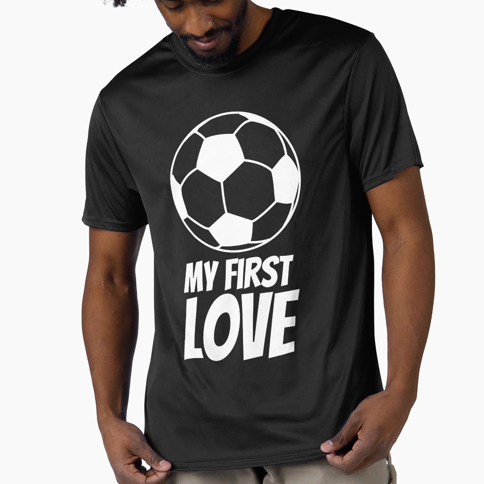 My First Love Soccer Forever T-Shirt - Custom Art Print for Adults - T-Shirt, Sweatshirt, Hoodie