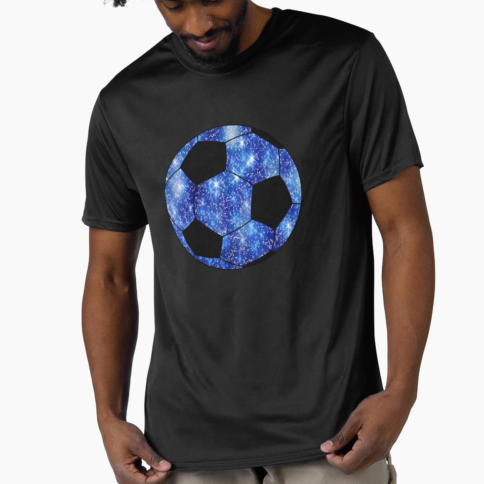 Football Ball Navy Blue T-Shirt - Novelty Apparel Unisex - T-Shirt, Sweatshirt, Hoodie