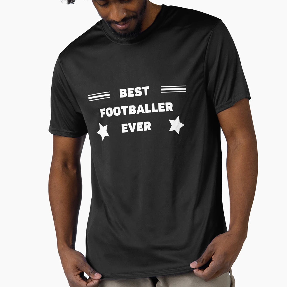 Best Footballer Ever T-Shirt - Graphic Print Unisex - T-Shirt, Sweatshirt, Hoodie