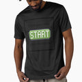 Press the start button (frame) Retro gaming - Adult & Kids T-Shirts, Sweatshirts & Hoodies apparel design preview 1