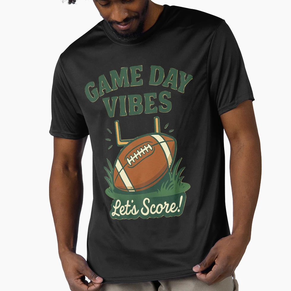 American Football Game Day Vibes T-Shirt - Aesthetic Graphic Unisex - T-Shirt, Sweatshirt, Hoodie