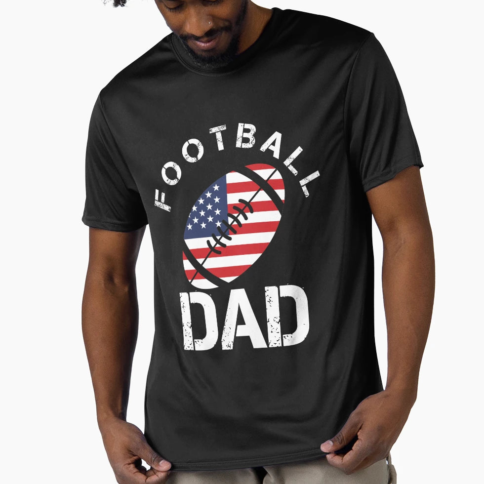 Dad Football T-Shirt - Unique Graphic Men Women - T-Shirt, Sweatshirt, Hoodie