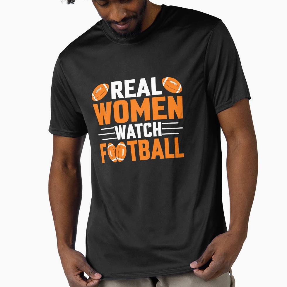 Real Watch Football T-Shirt - Unique Graphic Unisex - T-Shirt, Sweatshirt, Hoodie
