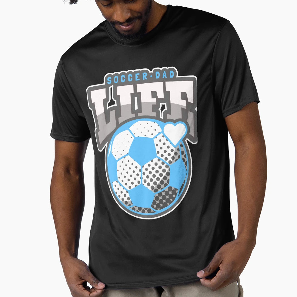 Soccer Dad Life Heart Fathers Day T-Shirt - Minimalist Print Men Women - T-Shirt, Sweatshirt, Hoodie