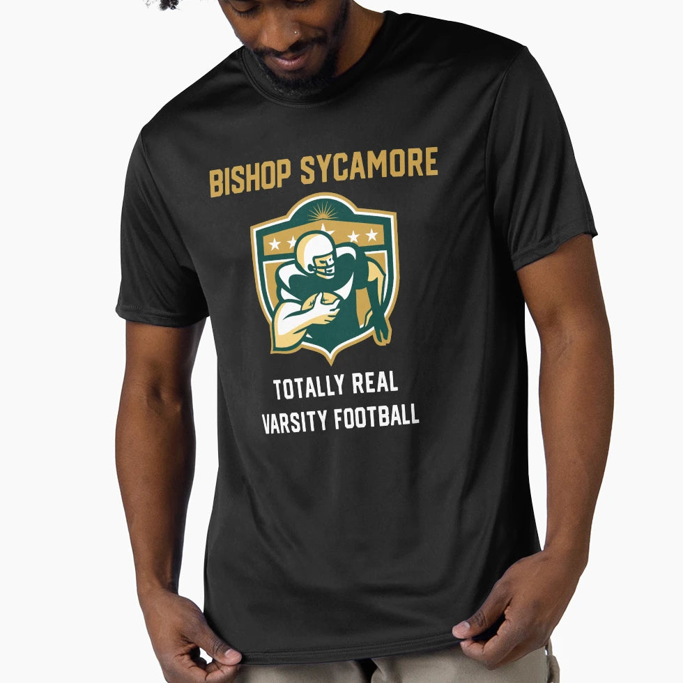 Bishop Sycamore Totally Real Varsity T-Shirt - Custom Art Print for Adults - T-Shirt, Sweatshirt, Hoodie