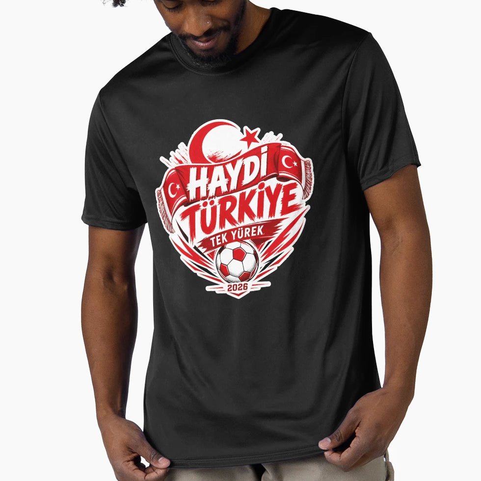 Turkey 2026 Haydi Football Pride T-Shirt - Fun Novelty Design Men Women - T-Shirt, Sweatshirt, Hoodie