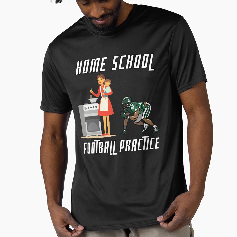 Home School Football Practice T-Shirt - Streetwear Style Unisex - T-Shirt, Sweatshirt, Hoodie