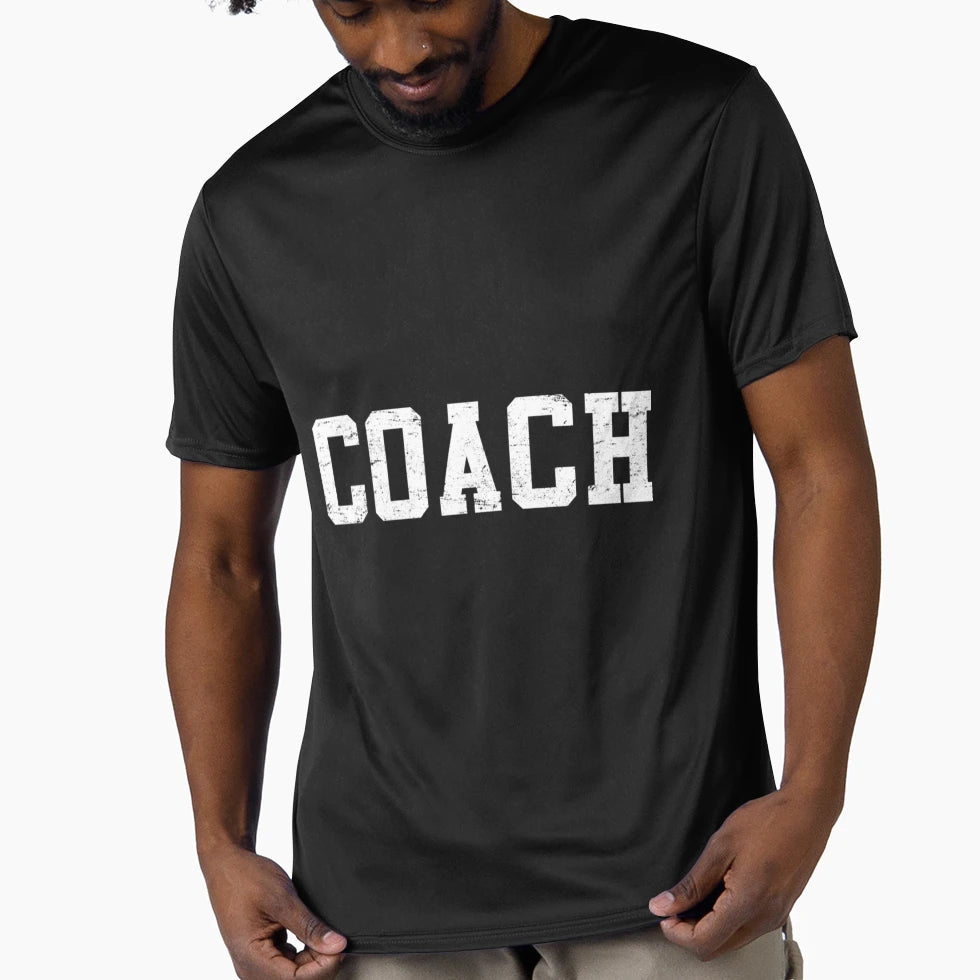 Coach Distressed Sports Team T-Shirt - Casual Everyday Wear Unisex - T-Shirt, Sweatshirt, Hoodie