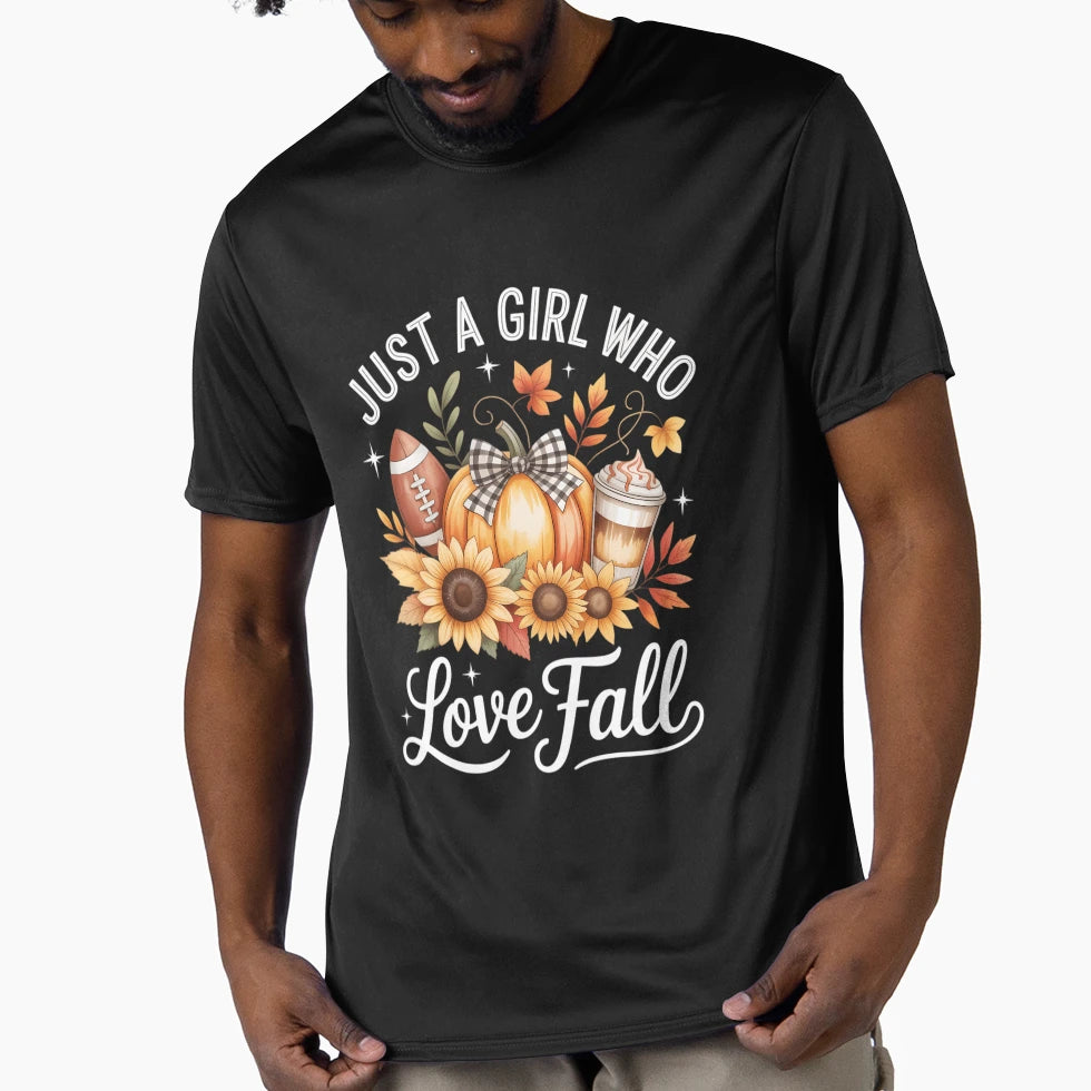 Just Who Love Fall Pumpkin Usa T-Shirt - Casual Everyday Wear for Adults - T-Shirt, Sweatshirt, Hoodie