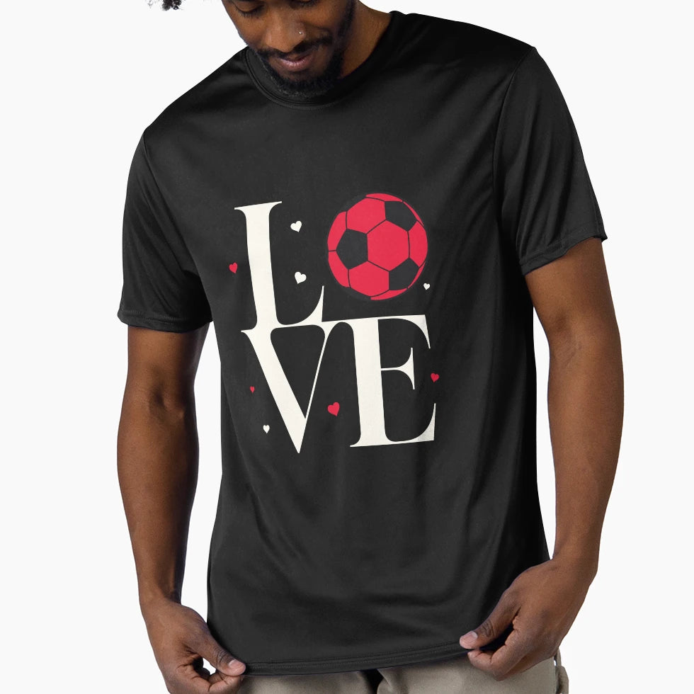 Soccer Love T-Shirt - Minimalist Print Unisex - T-Shirt, Sweatshirt, Hoodie