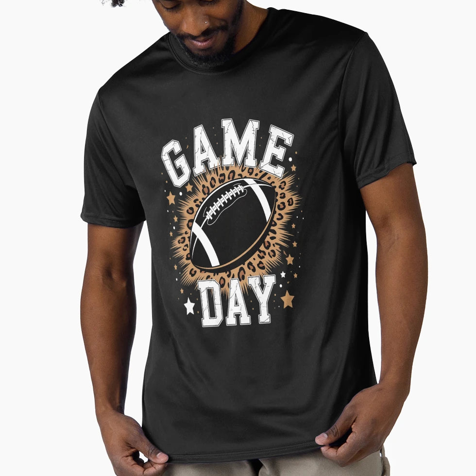 Football Leopard Football Fan T-Shirt - Custom Art Print Men Women - T-Shirt, Sweatshirt, Hoodie