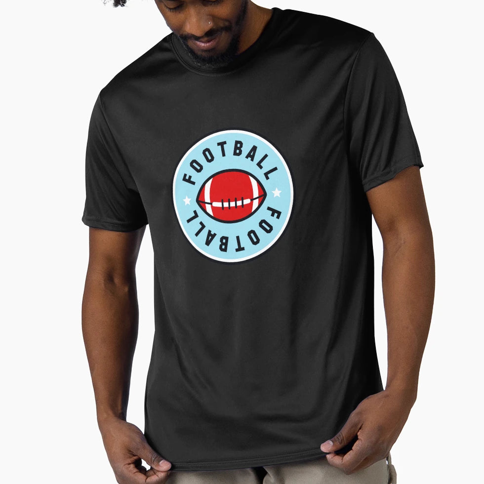 American Football Sports Badge T-Shirt - Custom Art Print for Adults - T-Shirt, Sweatshirt, Hoodie