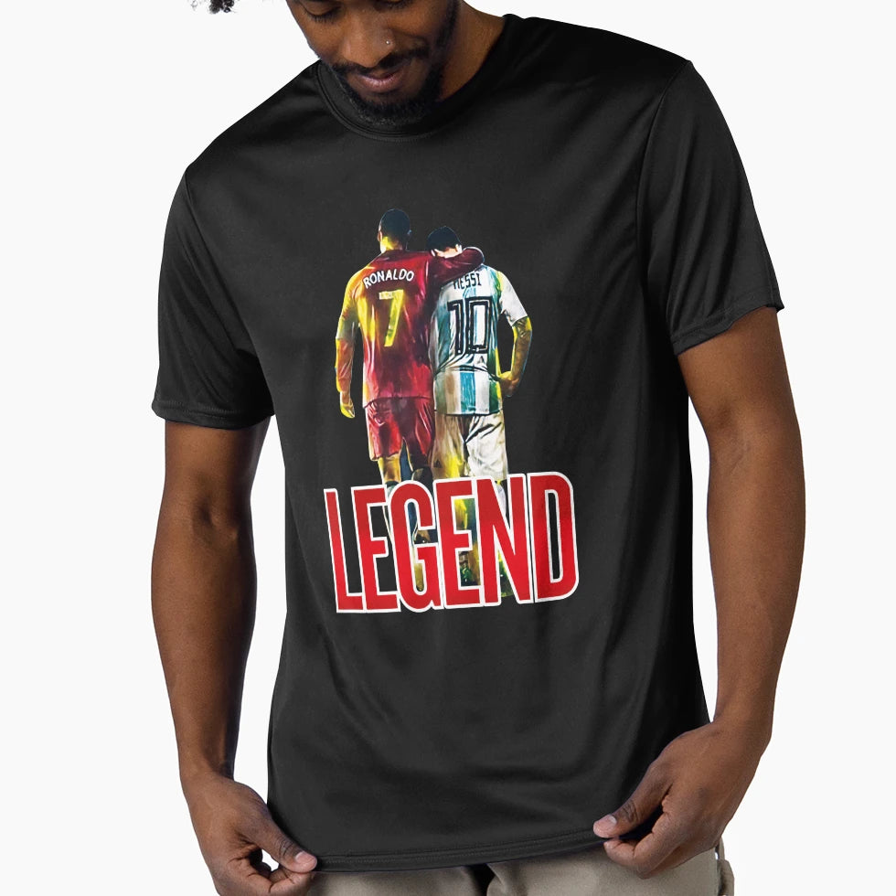 Legend Messi Ronaldo T-Shirt - Trendy Graphic Unisex - T-Shirt, Sweatshirt, Hoodie
