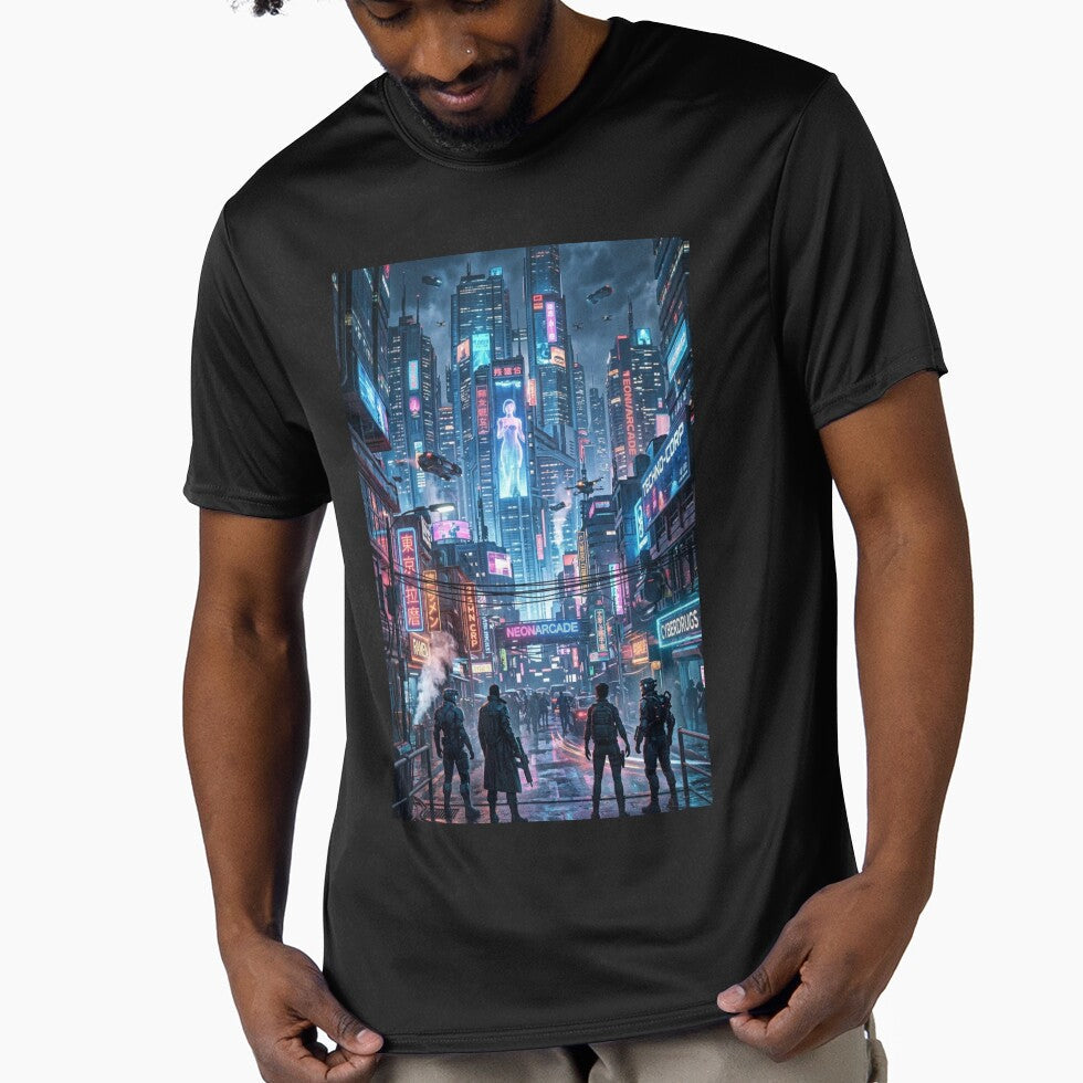 Neon Nights by sabafirdosh01 - Adult & Kids T-Shirts, Sweatshirts & Hoodies apparel design preview 1