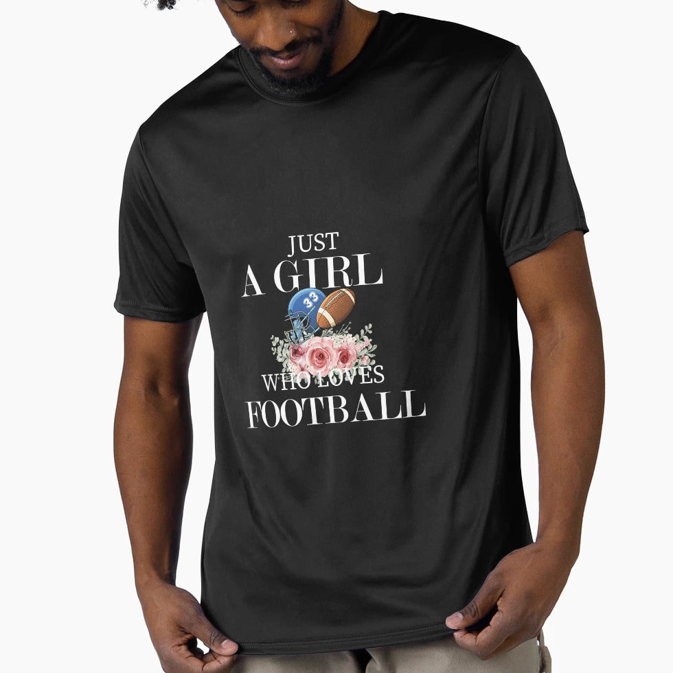 Just Who Loves Footbal T-Shirt - Fun Novelty Design Unisex - T-Shirt, Sweatshirt, Hoodie