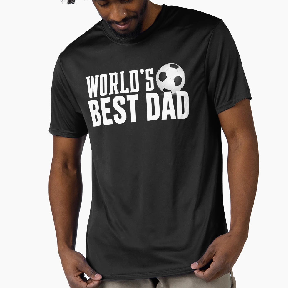 Simple Worlds Best Dad Typography T-Shirt - Minimalist Print for Adults - T-Shirt, Sweatshirt, Hoodie