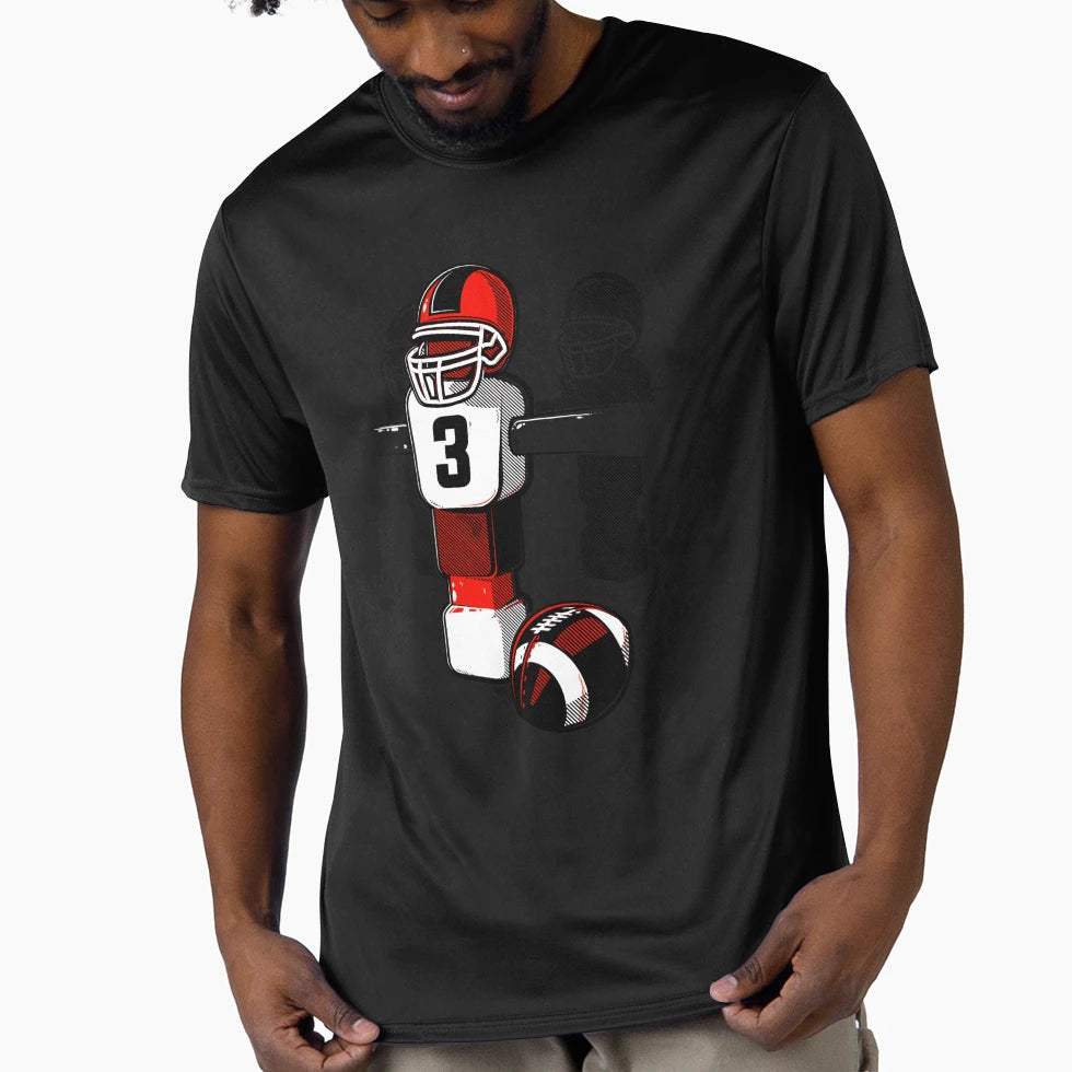 Football Training Player Ball T-Shirt - Custom Art Print for Adults - T-Shirt, Sweatshirt, Hoodie