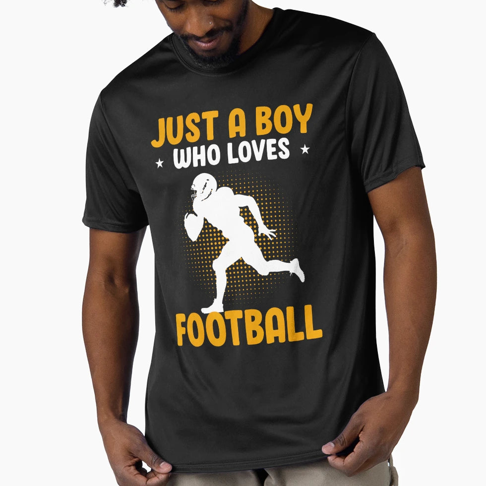 Just Who Loves Football American T-Shirt - Casual Everyday Wear Unisex - T-Shirt, Sweatshirt, Hoodie