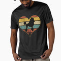 Retro vintage poodle heart by gastonfongemie - Adult & Kids T-Shirts, Sweatshirts & Hoodies apparel design preview 1