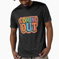 Coming Out Bold Rainbow Typography by Haus Of Sin - Adult & Kids T-Shirts, Sweatshirts & Hoodies apparel design preview 1
