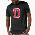 Red Varsity Letter D T-Shirt - Aesthetic Graphic Men Women - T-Shirt, Sweatshirt, Hoodie