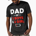 Dad 3 2 Low Battery T-Shirt - Aesthetic Graphic Men Women - T-Shirt, Sweatshirt, Hoodie