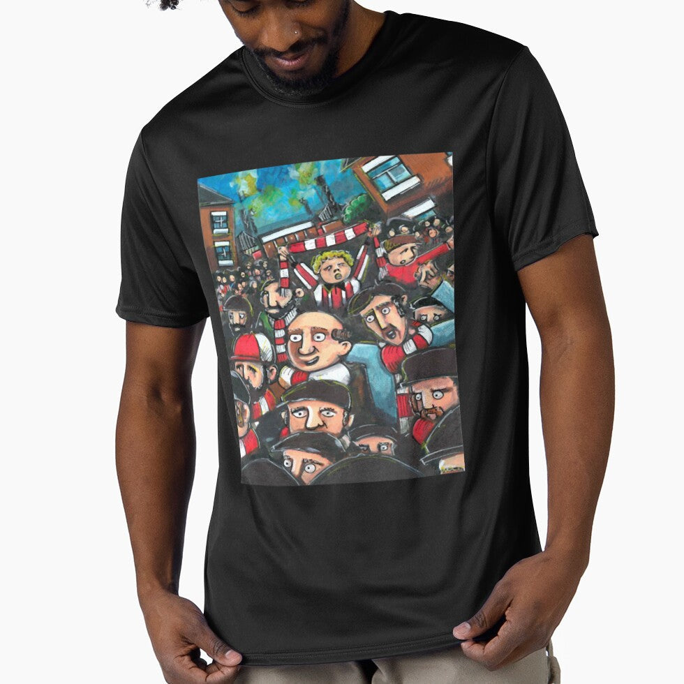 GWA FOOTY FANS CELEBRATION RED WHITE by - Adult & Kids T-Shirts, Sweatshirts & Hoodies apparel design preview 1