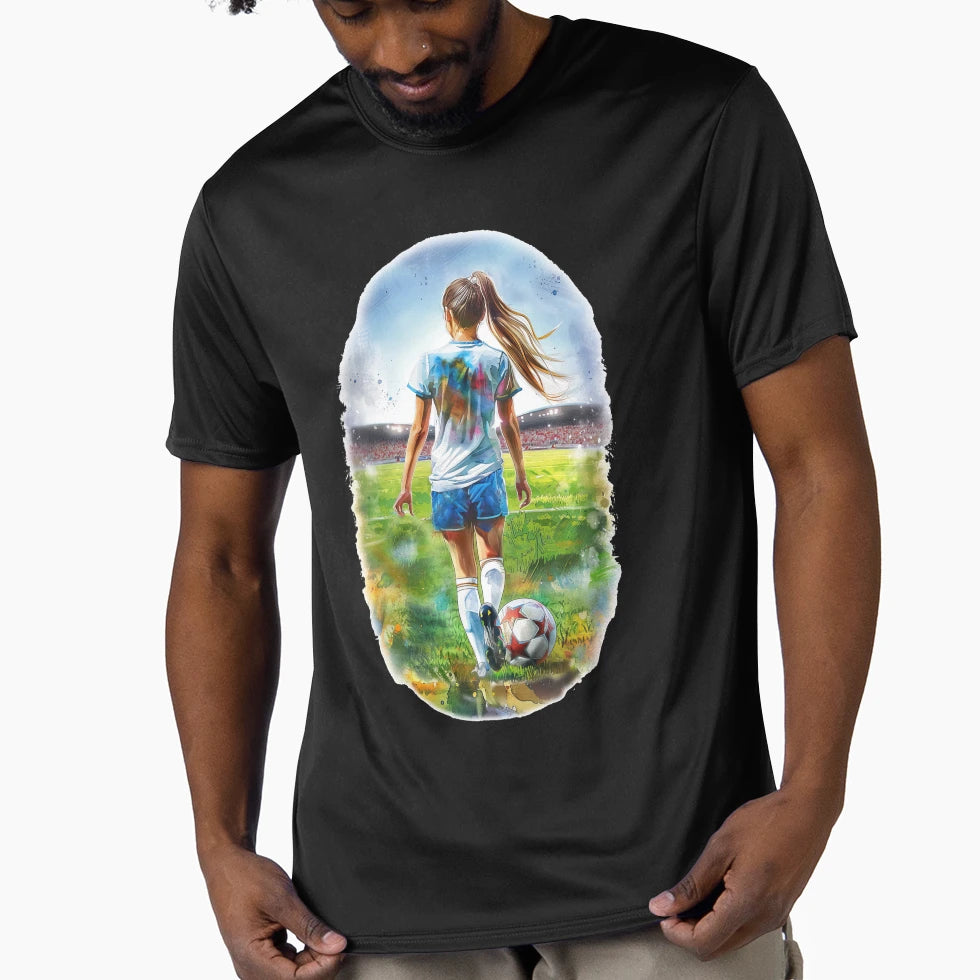 Soccer Player T-Shirt - Trendy Graphic for Adults - T-Shirt, Sweatshirt, Hoodie