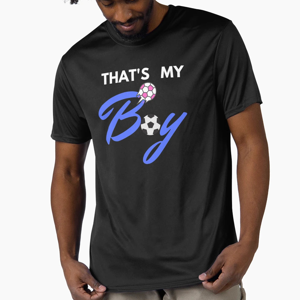 Dad Support Football Son T-Shirt - Custom Art Print Men Women - T-Shirt, Sweatshirt, Hoodie