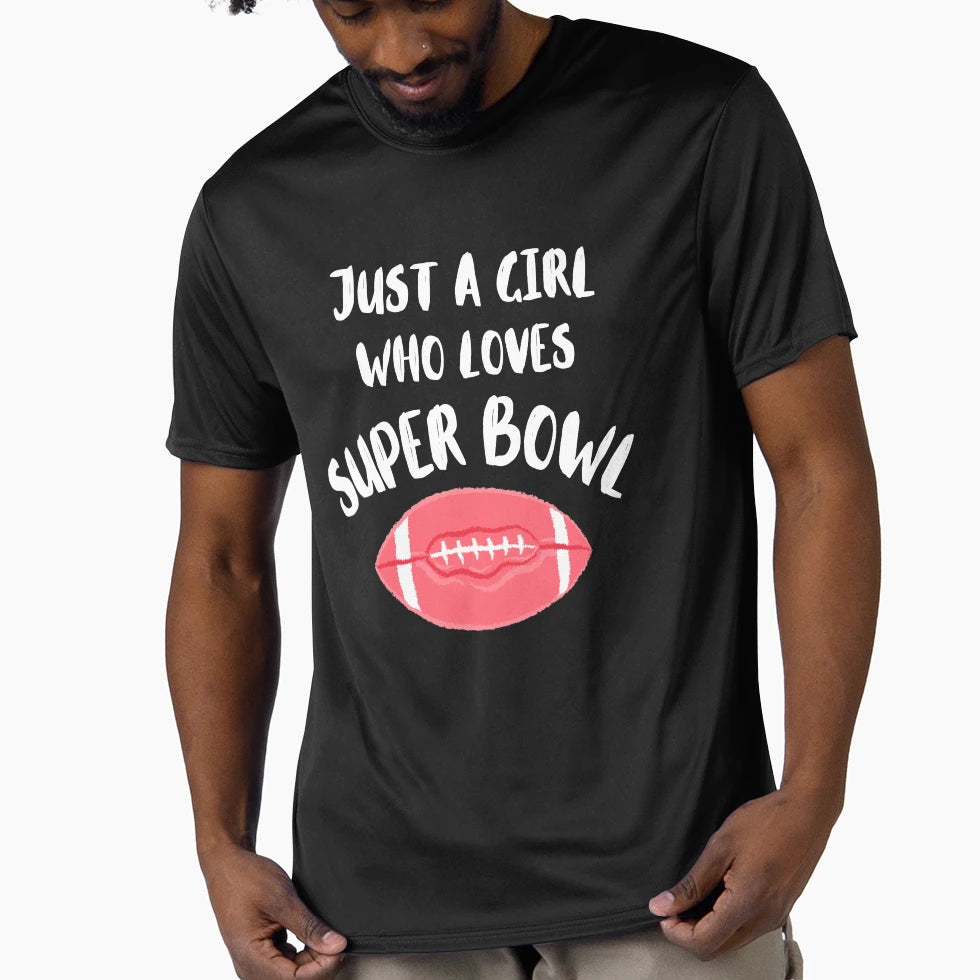 Just Who Loves Super Bowl T-Shirt - Minimalist Print for Adults - T-Shirt, Sweatshirt, Hoodie