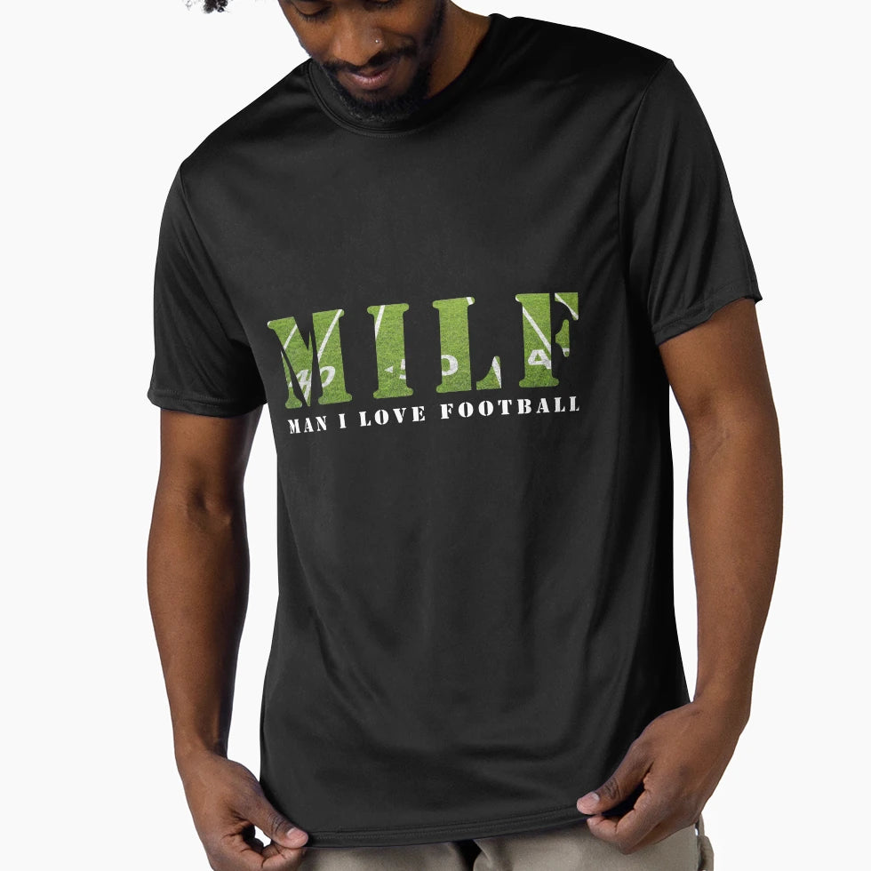 Funny Football Milf I Love Football T-Shirt - Fun Novelty Design for Adults - T-Shirt, Sweatshirt, Hoodie