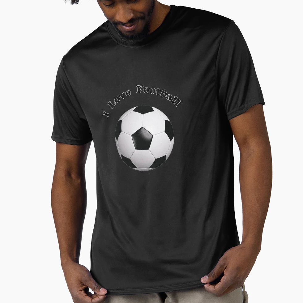 I Love Football T-Shirt - Casual Everyday Wear Unisex - T-Shirt, Sweatshirt, Hoodie