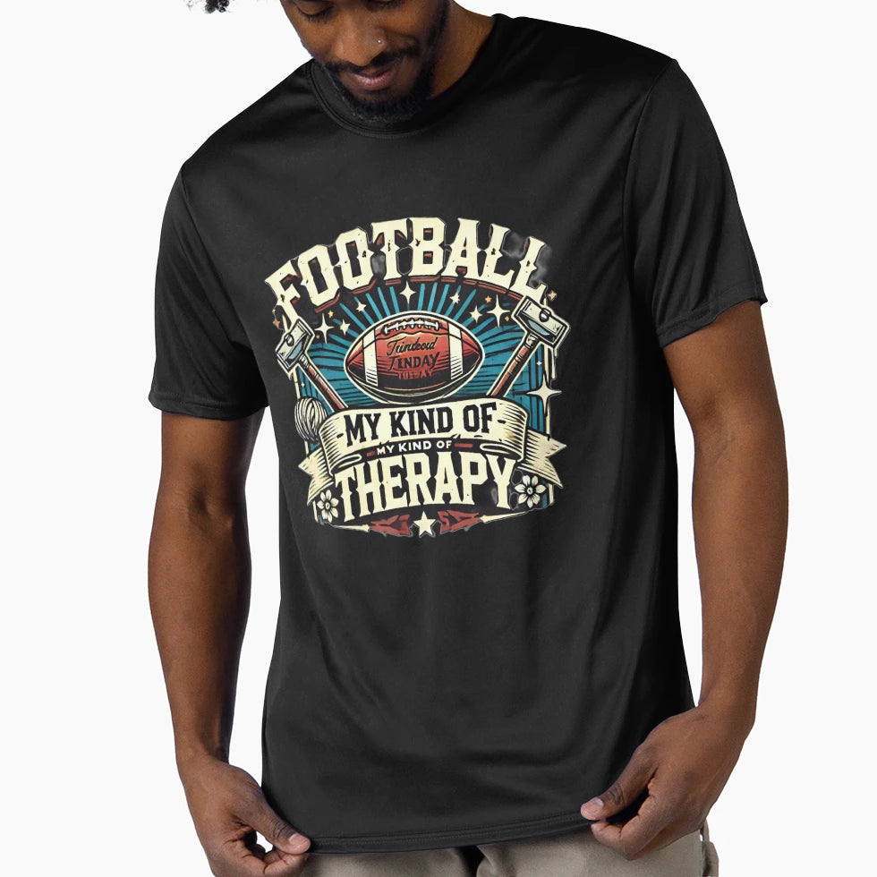 Football Therapy T-Shirt - Unique Graphic Men Women - T-Shirt, Sweatshirt, Hoodie