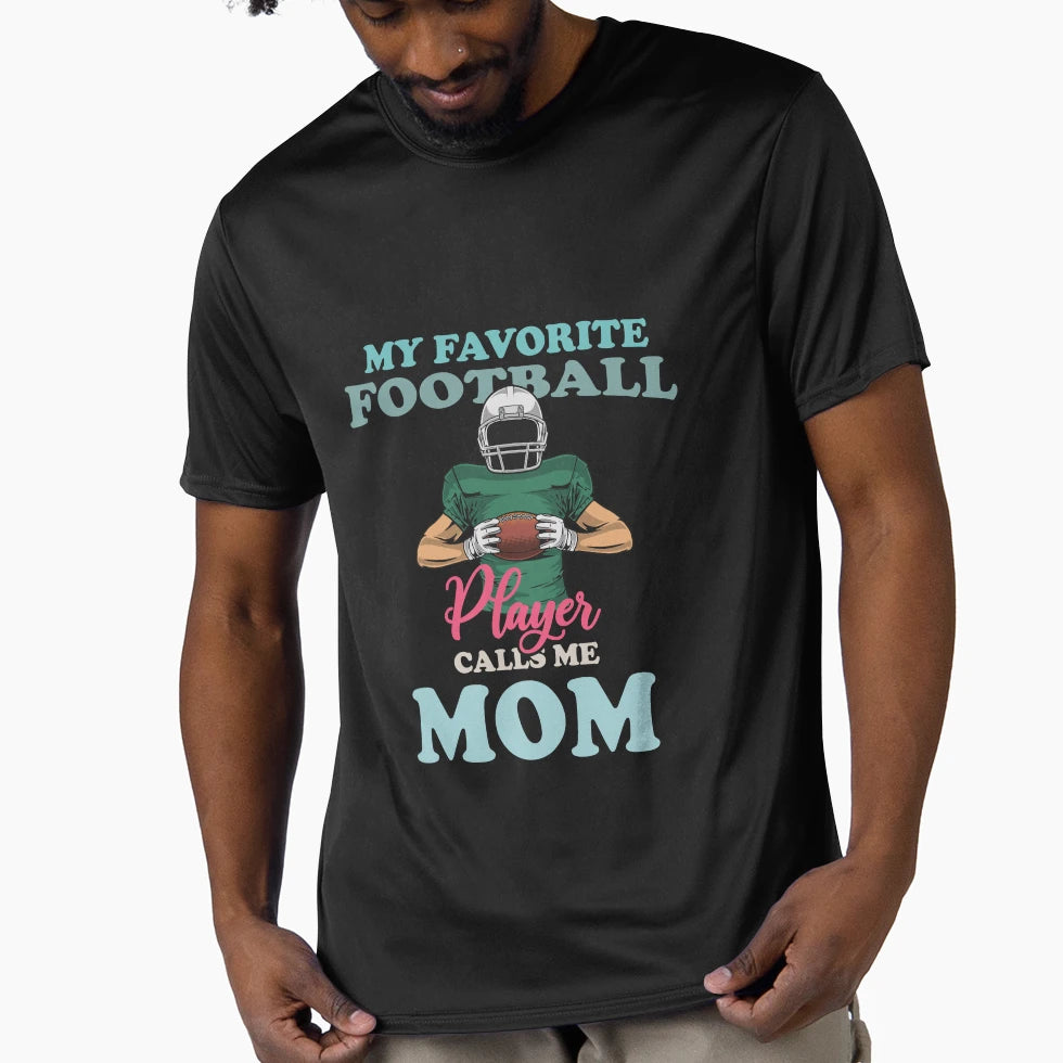 My Favorite Football Player Calls Me T-Shirt - Custom Art Print Men Women - T-Shirt, Sweatshirt, Hoodie