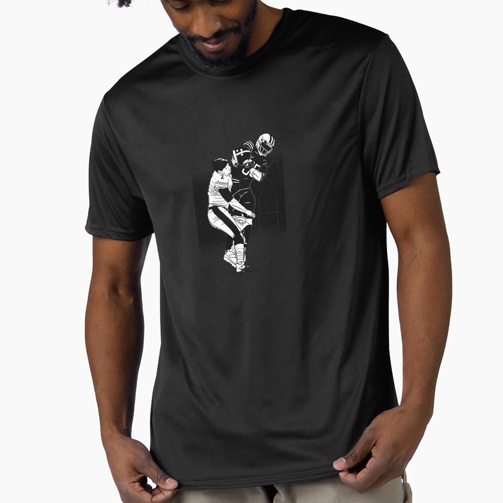 Football Player T-Shirt - Custom Art Print for Adults - T-Shirt, Sweatshirt, Hoodie