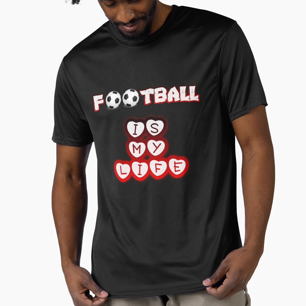 Football Is My Life T-Shirt - Casual Everyday Wear for Adults - T-Shirt, Sweatshirt, Hoodie
