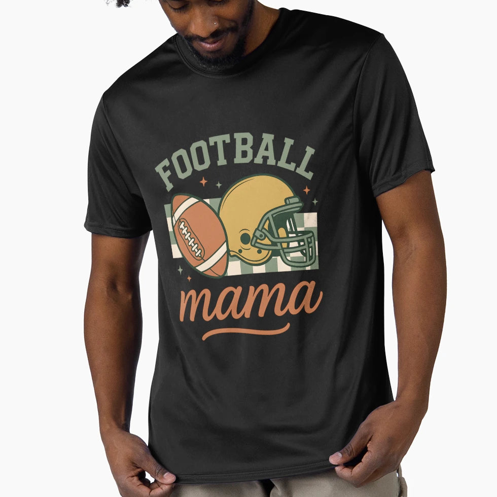 Football Mama Game Day Proud Sports Moms T-Shirt - Unique Graphic Unisex - T-Shirt, Sweatshirt, Hoodie