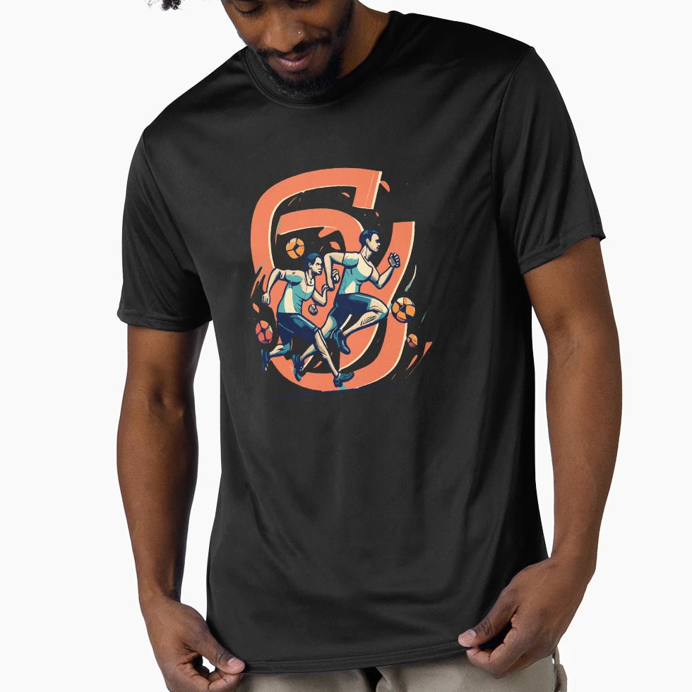 Marathon Running Athlete Workout T-Shirt - Custom Art Print for Adults - T-Shirt, Sweatshirt, Hoodie