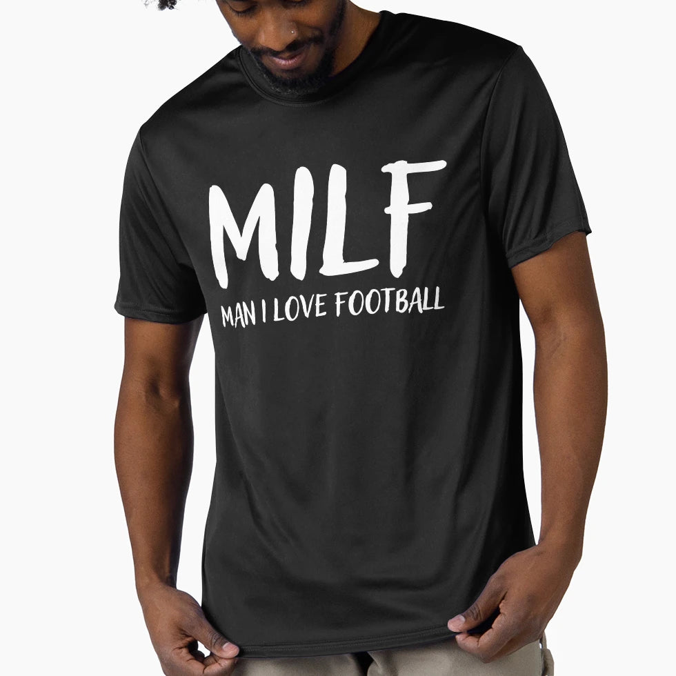 Milf I Love Football Football Coach T-Shirt - Unique Graphic Men Women - T-Shirt, Sweatshirt, Hoodie