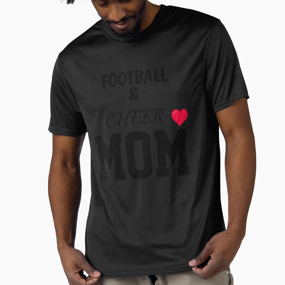 Football Cheer Mom T-Shirt - Minimalist Print Men Women - T-Shirt, Sweatshirt, Hoodie