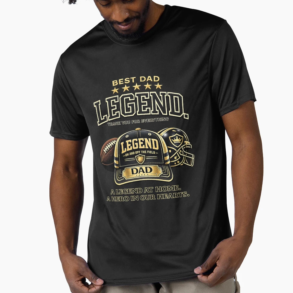 Dad Legend Black Baseball Cap T-Shirt - Casual Everyday Wear for Adults - T-Shirt, Sweatshirt, Hoodie